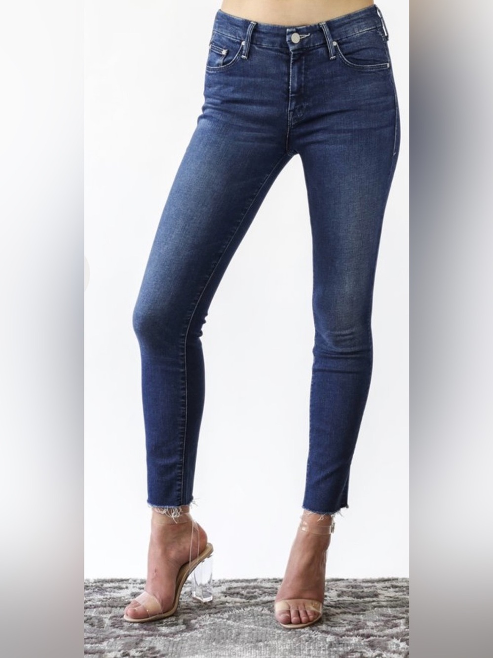 MOTHER The Looker Ankle Fray in Fast Times | Size 27